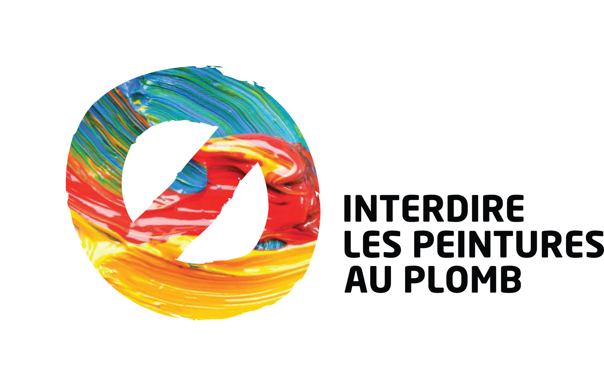 Interdire les peintures au plomb texte horizontal