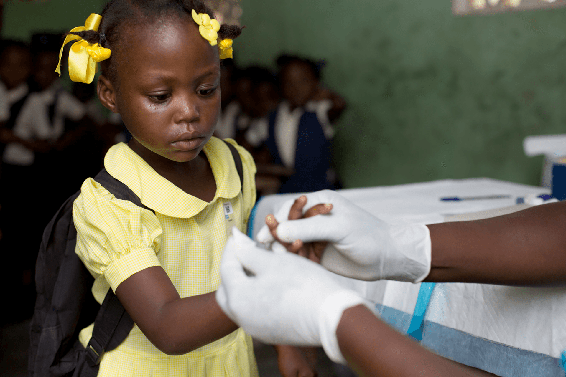 Checking for lymphatic filariasis in Northern Haiti- RTI Fights NTDs