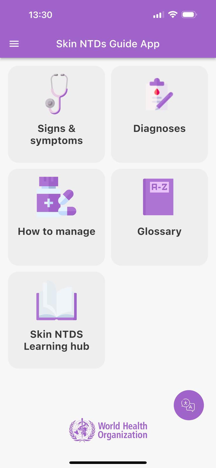 Skin-NTD Guide app